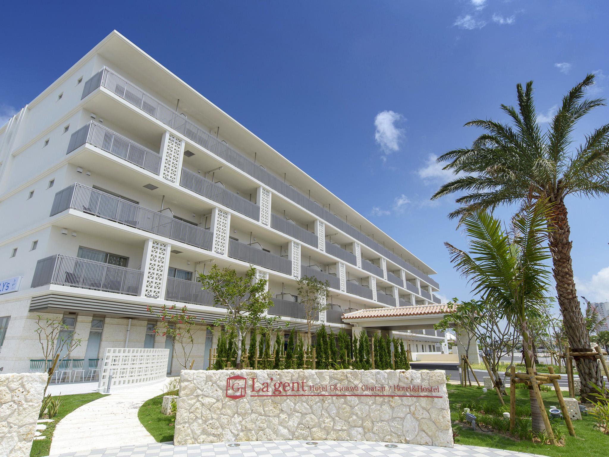 La'Gent Hotel Okinawa Chatan Hotel And Hostel Exterior foto